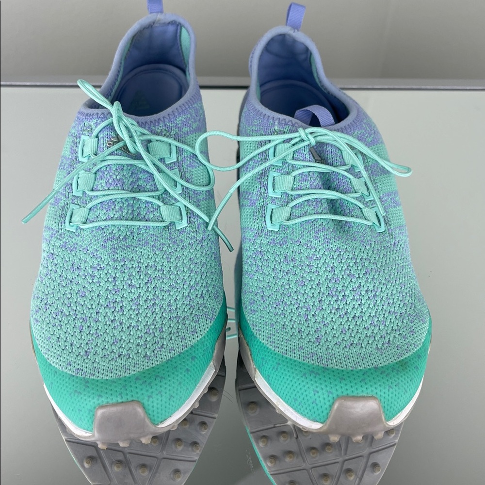 Adidas Lightweight Mint Green Knit Sneakers Women’s Size 7.5 - Picture 11 of 11